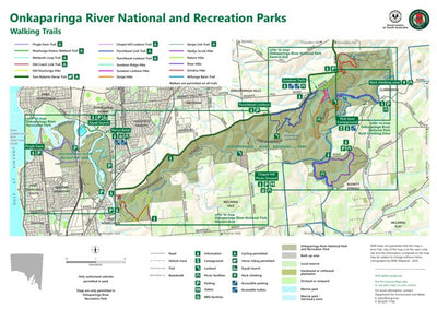 Department for Environment and Water Onkaparinga River National Park & Recreation Park digital map