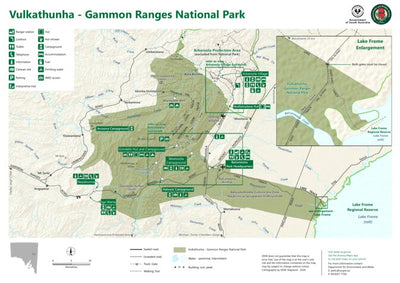 Vulkathunha Gammon Ranges National Park Map 1 by Department for ...