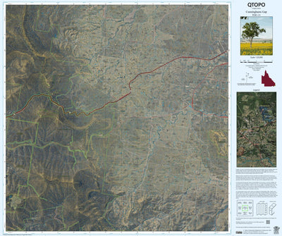 Department of Resources Cunninghams Gap (9341-11i) digital map