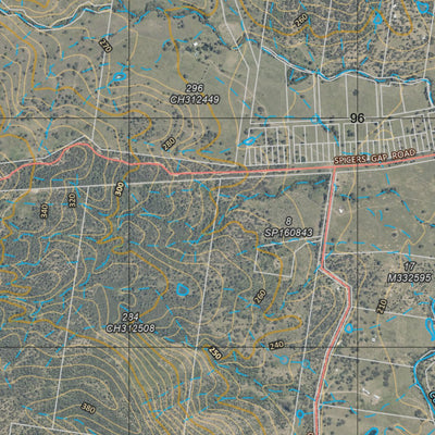 Department of Resources Cunninghams Gap (9341-11i) digital map