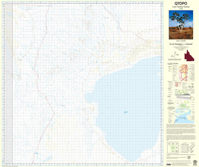 Department of Resources Lake Yamma Yamma (7145) digital map