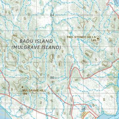 Department of Resources Moa Island (7377) digital map