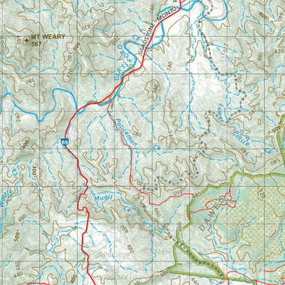 Department of Resources Monto (9148) digital map