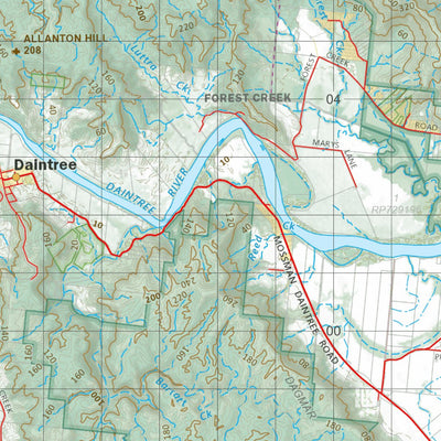 Department of Resources Mossman (7965) digital map