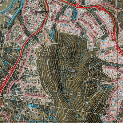 Department of Resources Nerang (9542-23i) digital map
