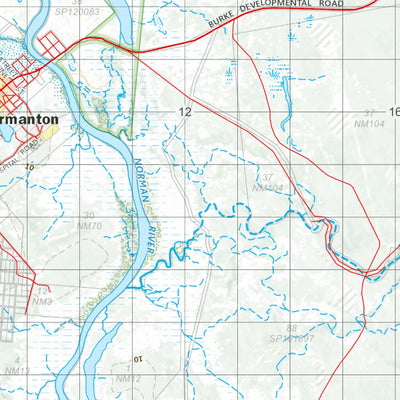 Department of Resources Normanton (7162) digital map