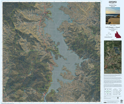 Department of Resources Somerset Dam (9443-44i) digital map