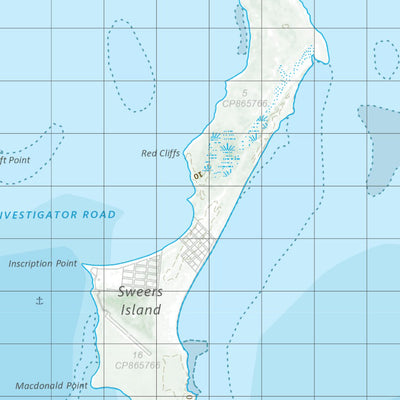 Department of Resources Sweers Island (6863) digital map