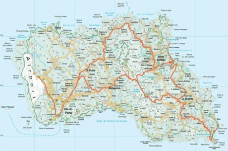 Discovery Walking Guides Ltd Azores Santa Maria Tour & Trail Map bundle exclusive
