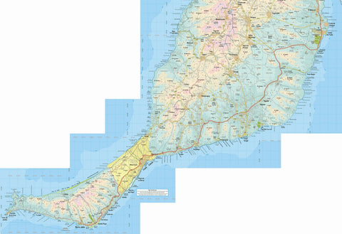 Discovery Walking Guides Ltd Fuerteventura Tour & Trail Map South East map sheet bundle exclusive