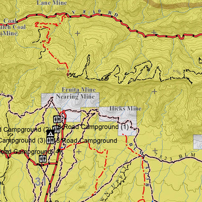 DIY Hunting Maps Colorado GMU 30 Topographic Hunting Map digital map