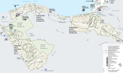 EBRPD Carquinez Strait Regional Shoreline digital map