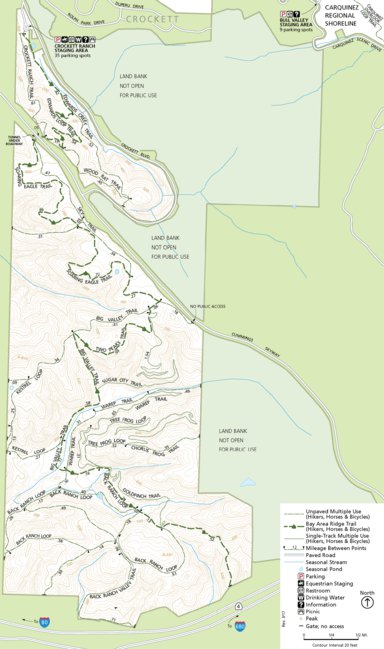 EBRPD Crockett Hills Regional Park digital map