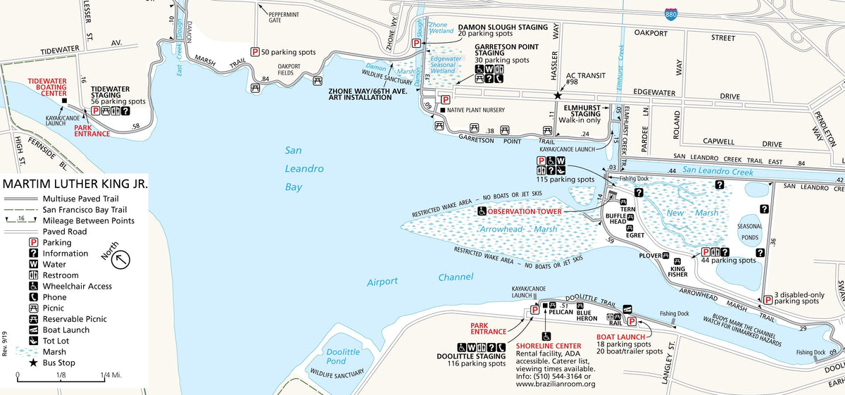 Mlk Map Martin Luther King Jr. Regional Shoreline Map by EBRPD | Avenza Maps