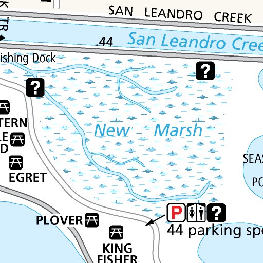 Mlk Map Martin Luther King Jr. Regional Shoreline Map by EBRPD | Avenza Maps