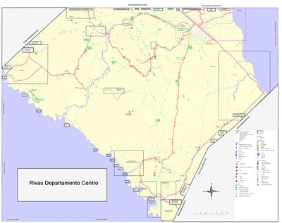 Eco Travel Maps Departamento de Rivas Centro bundle exclusive