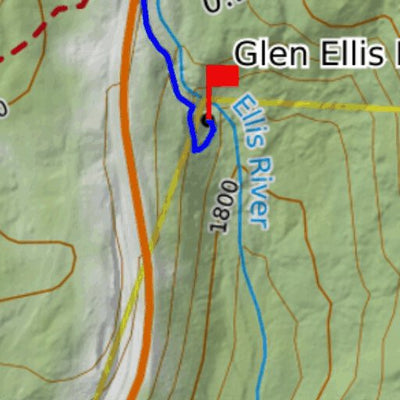 Effortless Adventure LLC Glen Ellis Falls digital map