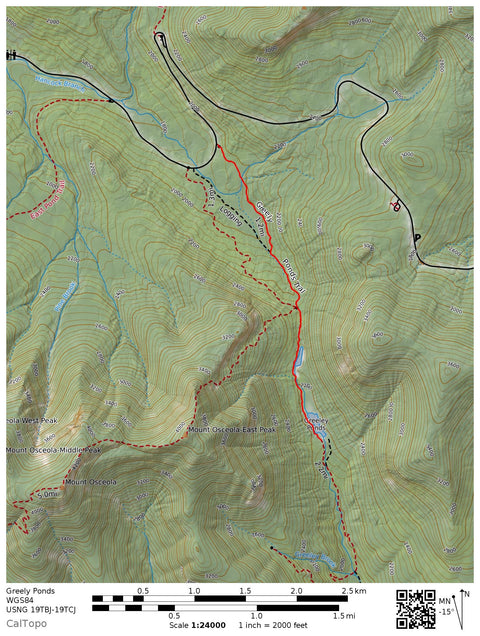 Effortless Adventure LLC Greely Pond Trail digital map