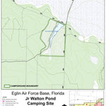 Eglin Air Force Base Eglin AFB Camping - Jr Walton Pond digital map