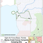 Eglin Air Force Base Eglin AFB Camping - Rocky Creek Canoe Campsite digital map