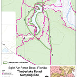 Eglin Air Force Base Eglin AFB Camping - Timberlake Pond digital map
