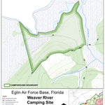 Eglin Air Force Base Eglin AFB Camping - Weaver River digital map