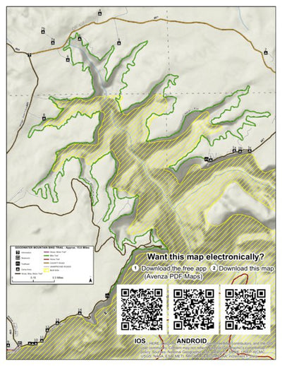 Emery County Travel, UT Good Water Mountain Bike Trail, Emery County, Utah digital map