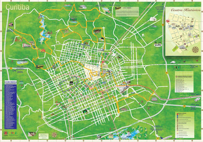 ENGESAT Curitiba - PR - Brazil Tourist Map digital map