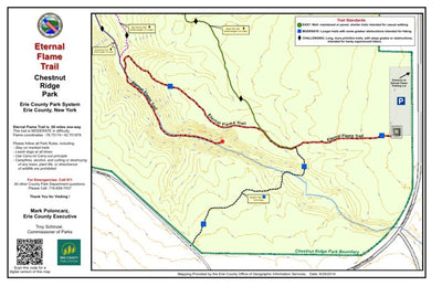 Erie County Eternal Flame Trail Map digital map