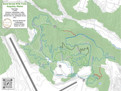 Eyes Up Adventure Co. Bond Brook Trail Map digital map