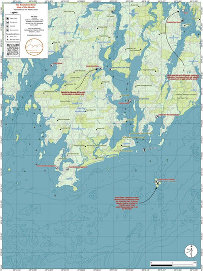 Eyes Up Adventure Co. Kennebec River: The Mouth of the Kennebec River digital map