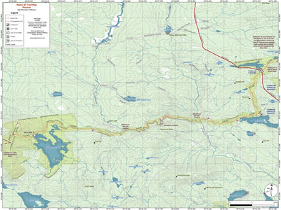 Eyes Up Adventure Co. Maine AT Trail Map #10: Monson digital map