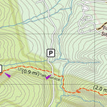 Eyes Up Adventure Co. Maine AT Trail Map #6: Sugarloaf and Abraham Mountains digital map