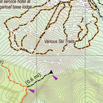 Eyes Up Adventure Co. Maine AT Trail Map #6: Sugarloaf and Abraham Mountains digital map