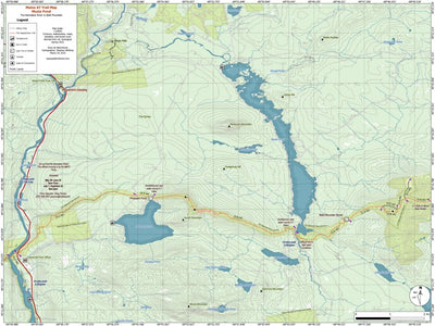 Eyes Up Adventure Co. Maine AT Trail Map #9: Moxie Pond digital map