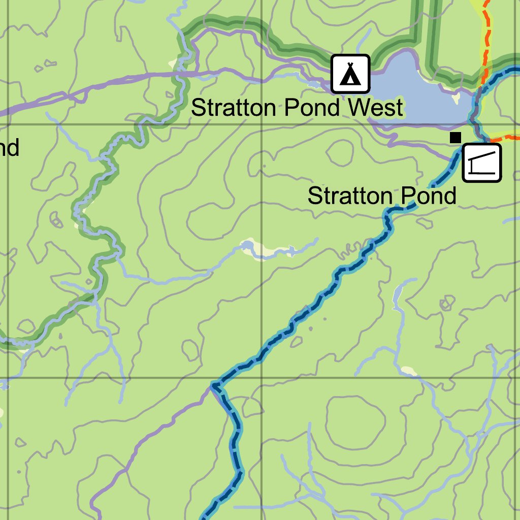The Catamount Trail Section 2: Stratton Pond Map by Eyes Up Adventures ...