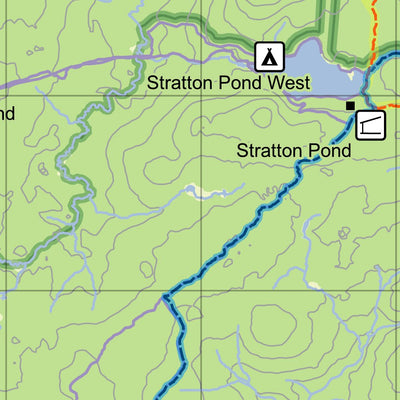 Eyes Up Adventure Co. The Catamount Trail Section 2: Stratton Pond digital map