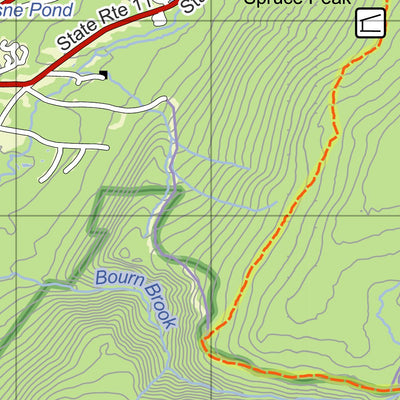 Eyes Up Adventure Co. The Catamount Trail Section 2: Stratton Pond digital map