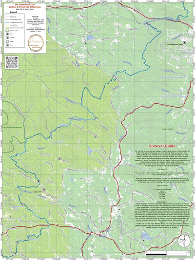 Eyes Up Adventure Co. The Catamount Trail Section 3: Peru Peak Wilderness digital map