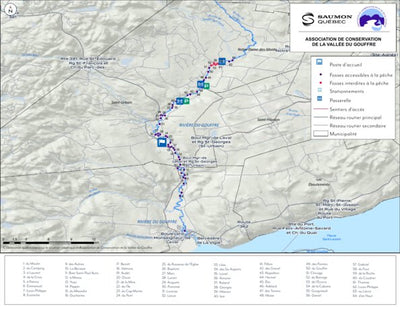 Fédération québécoise pour le saumon atlantique Rivière du Gouffre SaumonQC digital map