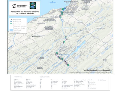 Fédération québécoise pour le saumon atlantique Rivière Rimouski SaumonQC digital map