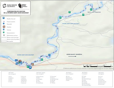 Fédération québécoise pour le saumon atlantique Rivière Saint-Jean-Saguenay SaumonQC digital map