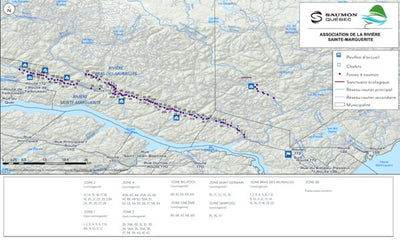 Fédération québécoise pour le saumon atlantique Rivière Sainte-Marguerite SaumonQC digital map