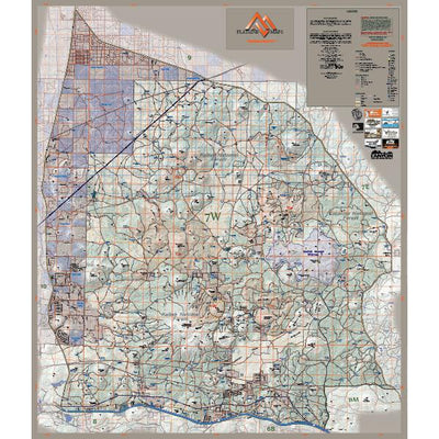 Flatline Maps LLC Arizona GMU 7W - FlatlineMaps 25 digital map