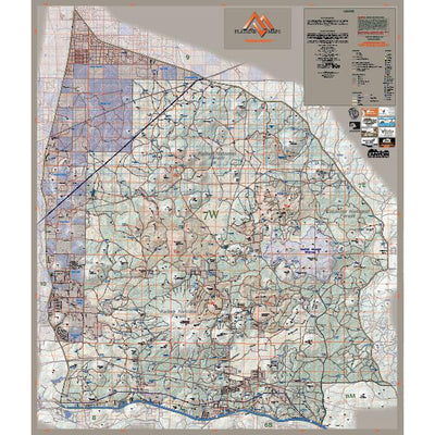 Flatline Maps LLC Arizona GMU 7W - FlatlineMaps 25H digital map