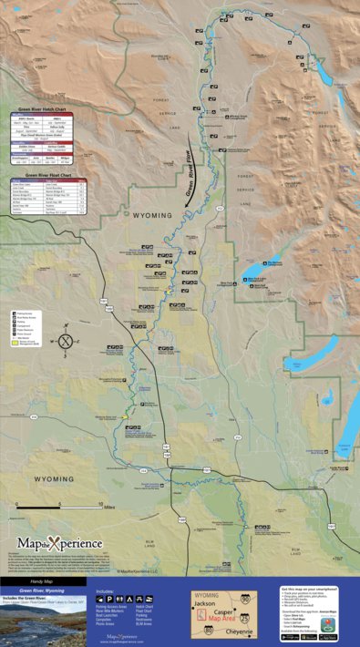 Fly Fishing Outfitters Green River Wyoming - FFO digital map