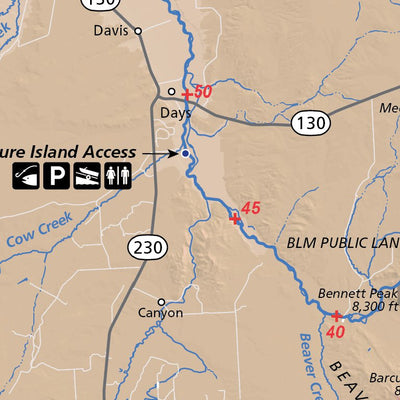 Fly Fishing Outfitters Upper North Platte River Colorado - Wyoming - FFO digital map