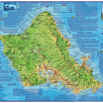 Franko Maps Ltd. Oahu, Hawaii digital map