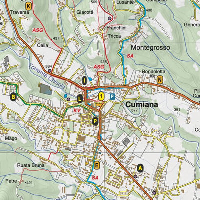 Fraternali Editore Cumiana - Mappa Turistica CAI digital map