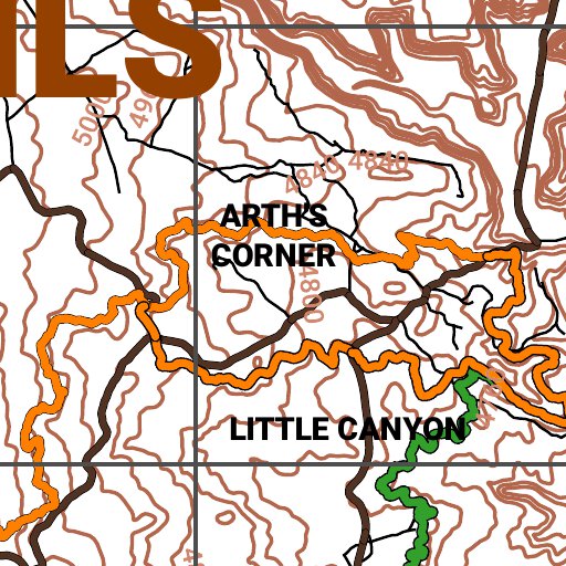 Magnificent 7 Mountain BikeTrails Map by Freethey's non-existent ...